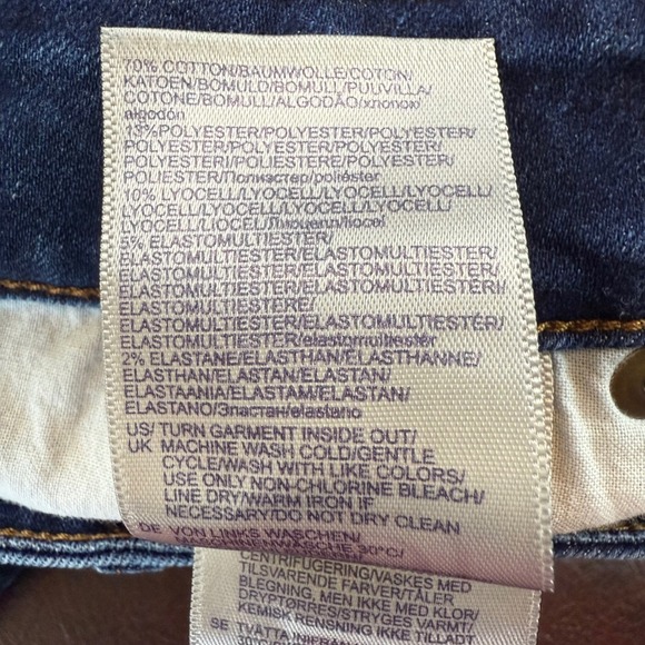 NYDJ Marilyn Straight Leg Jeans Womens 6 Mid Rise Lift Tuck Denim Blue Indigo - Picture 5 of 11